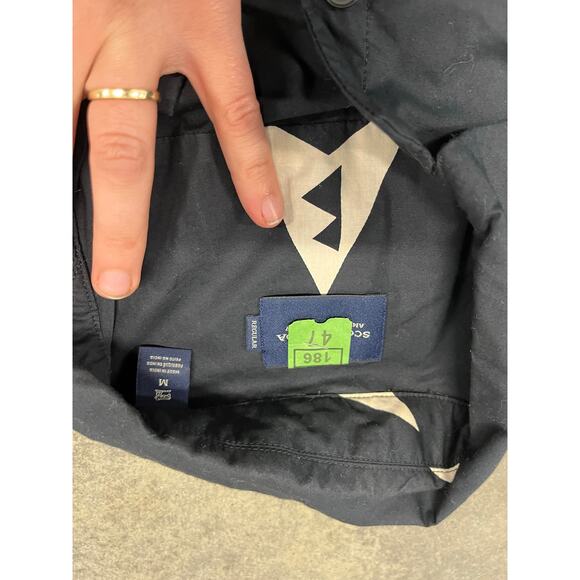 Scotch and soda men’s button down shirt short sleeve patterned black - Picture 5 of 5